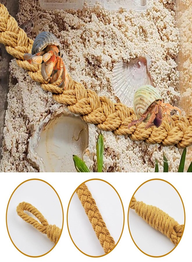 kathson 2 PCS 26 Inches Hermit Crab Climbing Toys,Reptile Vines Toy Hermit Crab Rope Ladder Bendable Hermit Crab Supplies Tank Terrarium Accessories for Hermit Crabs Lizards Leopard Geckos - Image 5